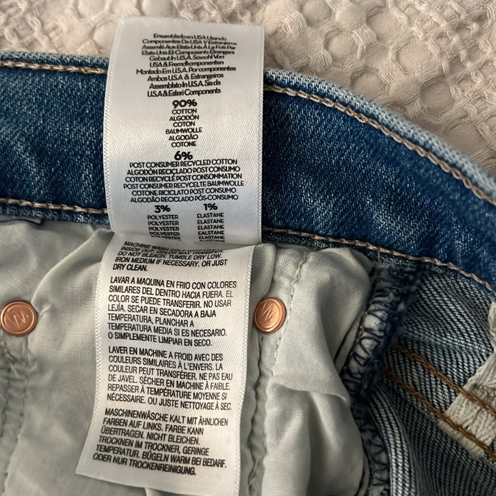 NWT, Mother,  Outsider Sneak Jeans Nice - Picture 10 of 13